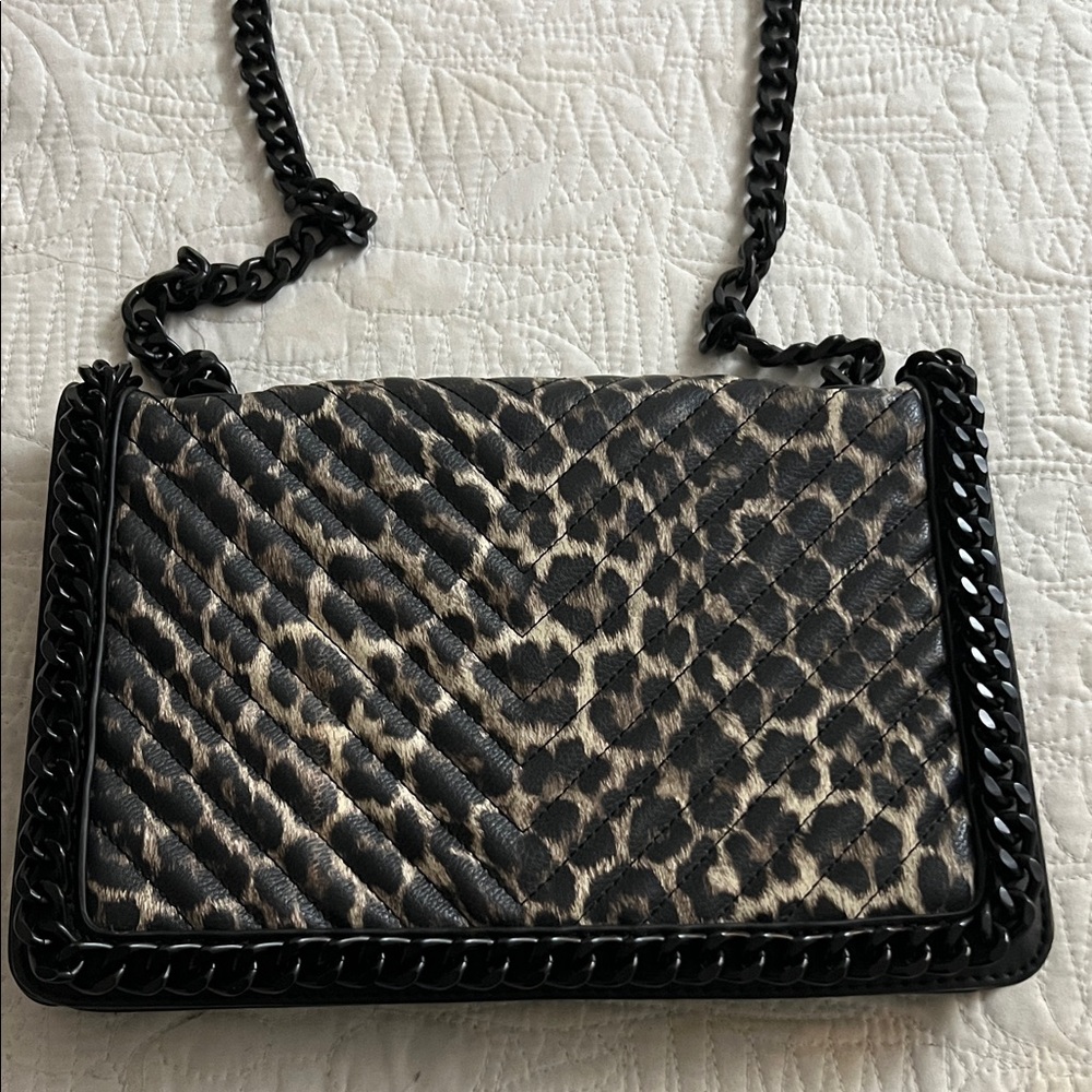 Aldo Black and Cream Crossbody Bag